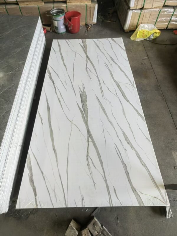 PVC Waterproof High Gloss PVC Marble Sheet 3D Wall Panel