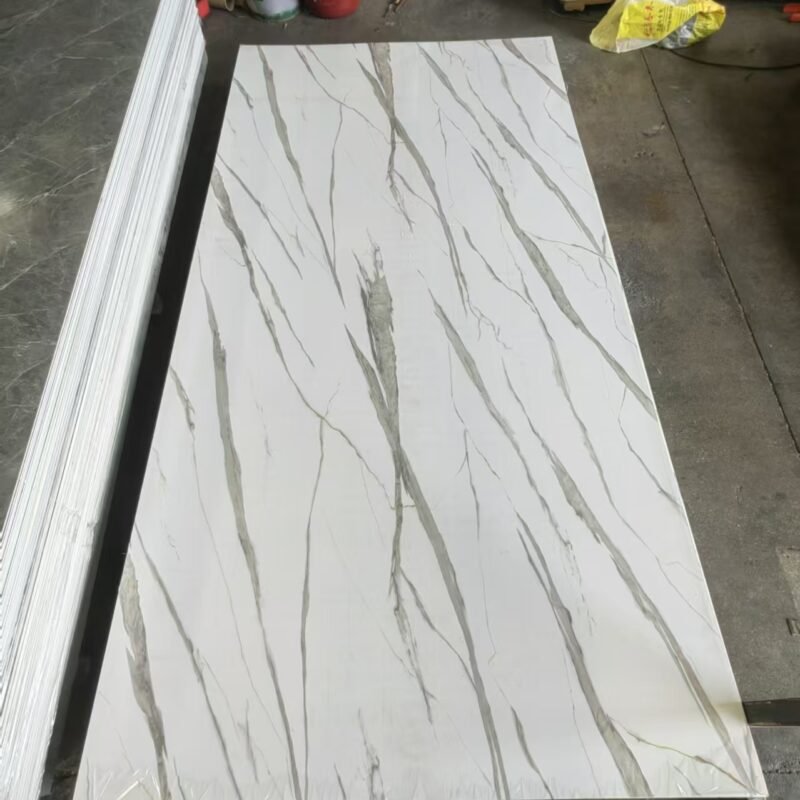 PVC Waterproof High Gloss PVC Marble Sheet 3D Wall Panel