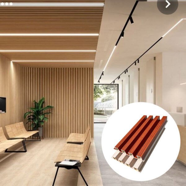 Fluted Wall Panel Wpc Decorative Materials Wall Panel For Interior Decoration