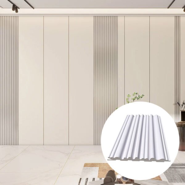 Fluted Wall Panel Wpc Decorative Materials Wall Panel For Interior Decoration