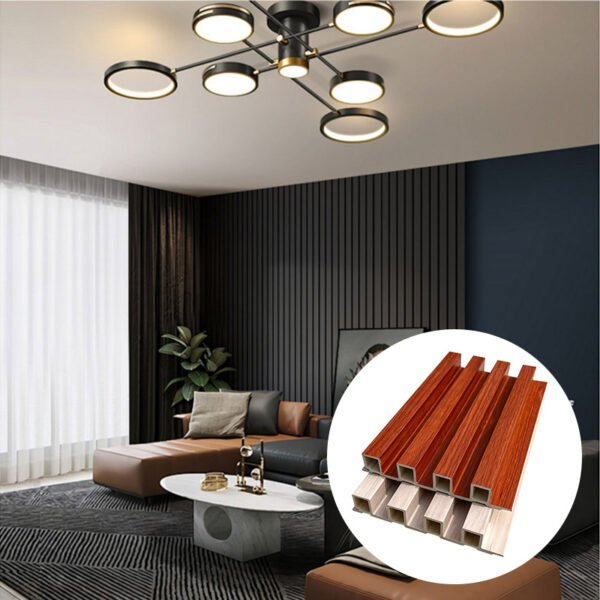 Waterproof Solid Wpc Wall Panel Multi-color Indoor Decorative Wood Substitute Wpc Composite Wall Panel