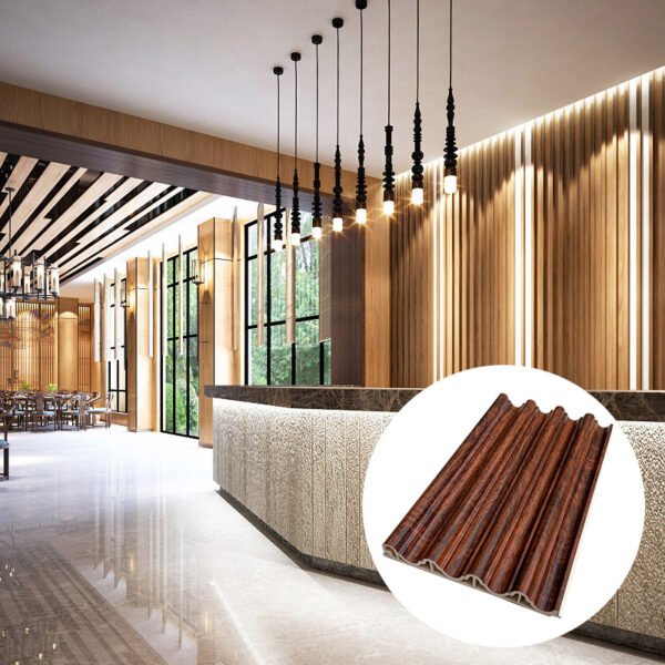 Waterproof Solid Wpc Wall Panel Multi-color Indoor Decorative Wood Substitute Wpc Composite Wall Panel