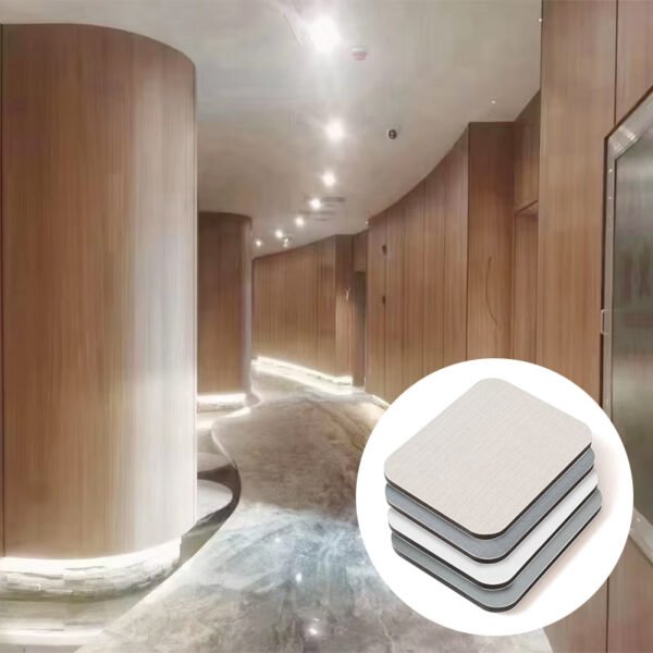 Bamboo Charcoal Wall Panel Modern Metal Plate Mirror Wood Veneer Wall Panel Bamboo Charcoal Board