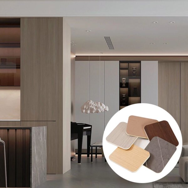 Bamboo Charcoal Wall Panel Modern Metal Plate Mirror Wood Veneer Wall Panel Bamboo Charcoal Board