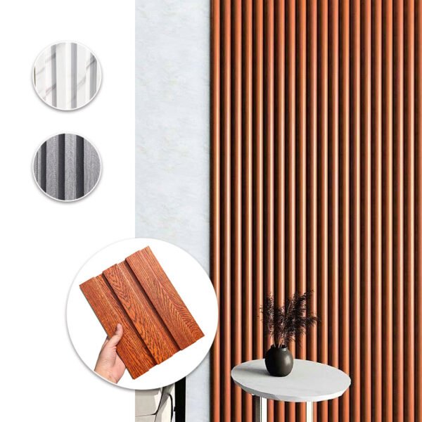 Wpc Wood Substitute Wall Panel With Wood Texture Decorative Materials Seamless Board