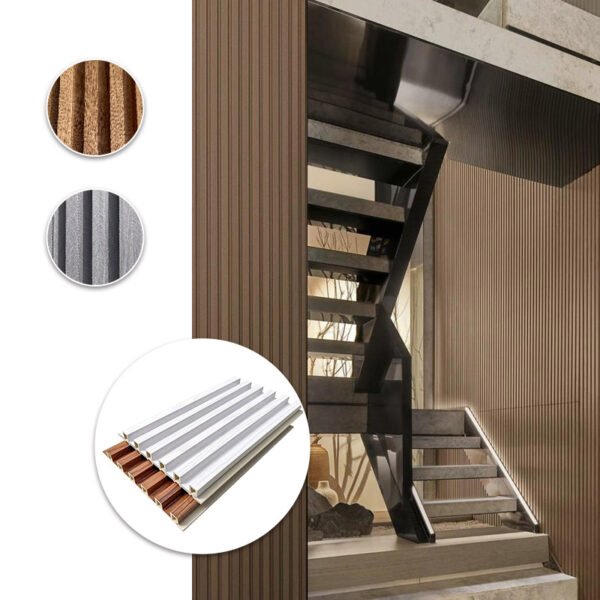 Wpc Wood Substitute Wall Panel With Wood Texture Decorative Materials Seamless Board