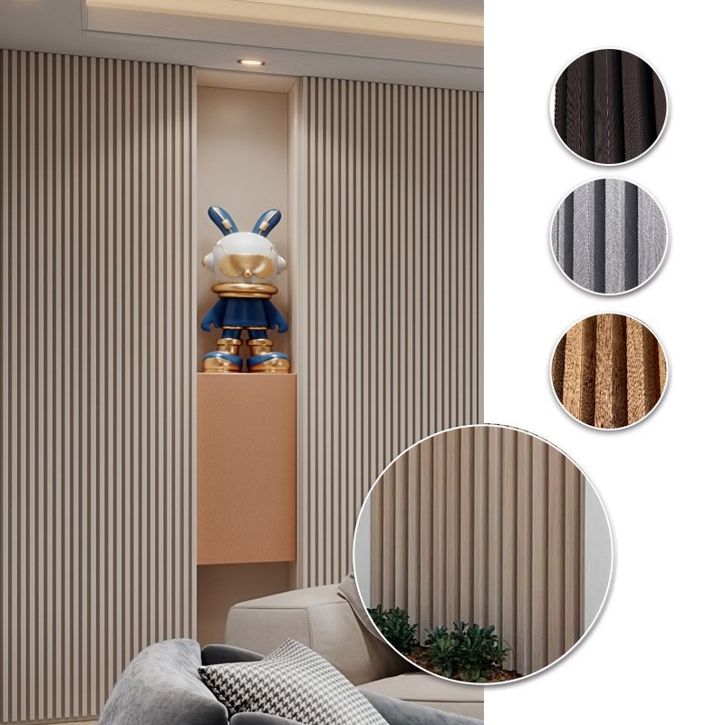 Wpc Wood Substitute Wall Panel With Wood Texture Decorative Materials Seamless Board