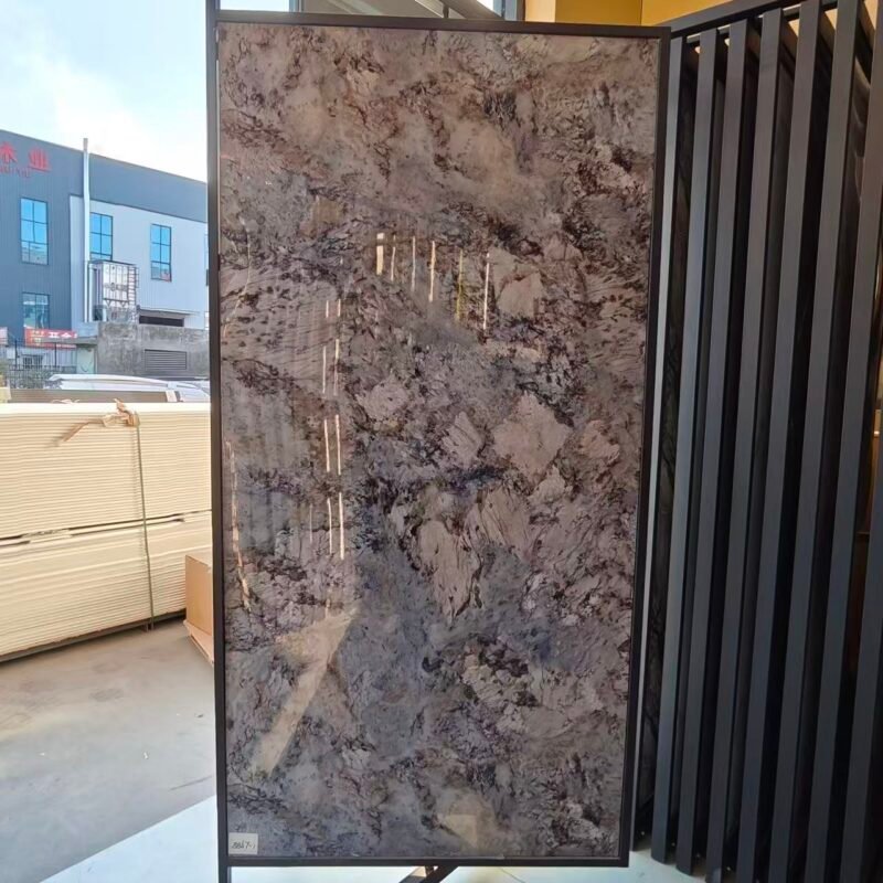 11111 Deep Grey & Black Vein Marble-Effect Wall Panels – High-Gloss Luxury Statement Cladding