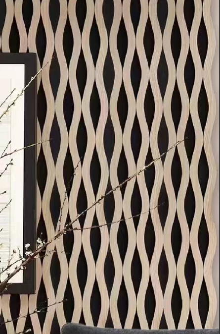 34802787-f65a-4a13-87e2-98c81423aa8e Dark Oak Brick Pattern Acoustic Wall Panels