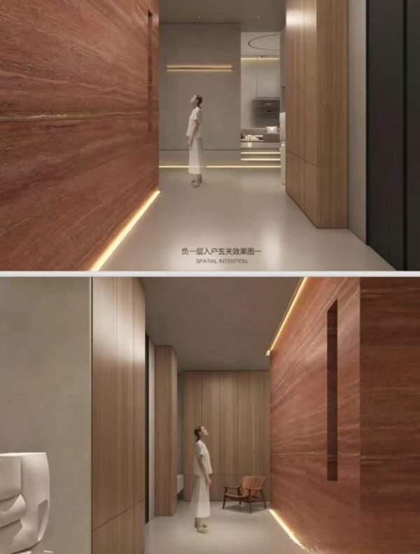 Flexible Travertine Soft Ceramic Cladding Panels