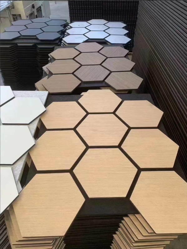 67ba961e-4862-47c3-b064-6e5d84b641aa Modular Hexagon Acoustic Wall Panels – Multiple Finishes Available