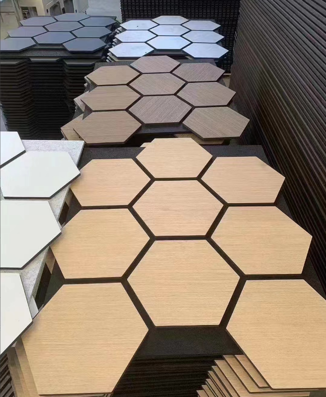 Modular Hexagon Acoustic Wall Panels – Multiple Finishes Available