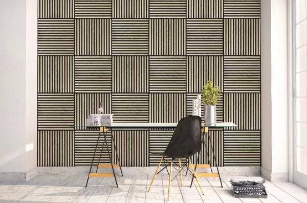 869dac6d7153bbe726679b4eae466851 Checkerboard Stripe Acoustic Wall Panels: Modern Geometric Style Meets Function