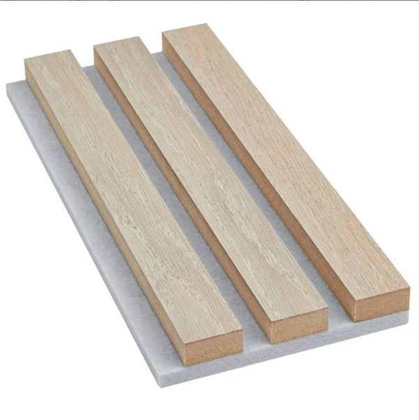 Light Oak Linear Slat Acoustic Wall Panels
