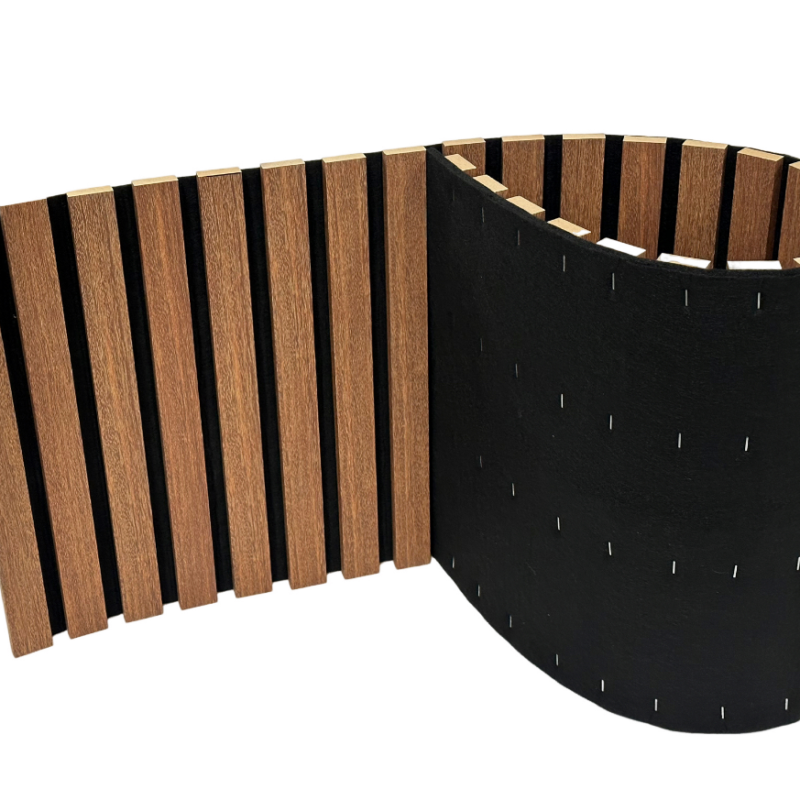 Flexible Wood Slat Acoustic Wall Panels – Bendable for Curved Surfaces