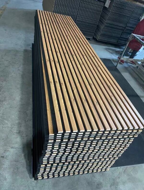da851cddc3b555e8a774807771c14bc3 Natural Light Oak Linear Slat Acoustic Wall Panels (Bulk Pack)