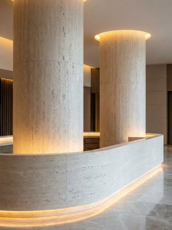 Flexible Travertine Soft Ceramic Cladding Panels