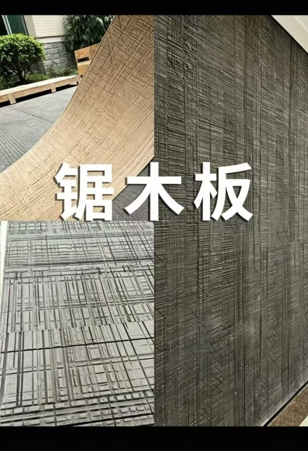 Flexible Wood-Cut Texture Soft Ceramic Wall Panels – Rustic Sawtooth Wood Grain Cladding