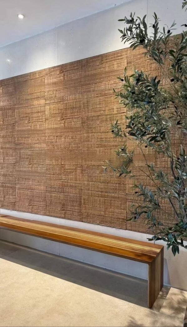 Flexible Wood-Cut Texture Soft Ceramic Wall Panels – Rustic Sawtooth Wood Grain Cladding