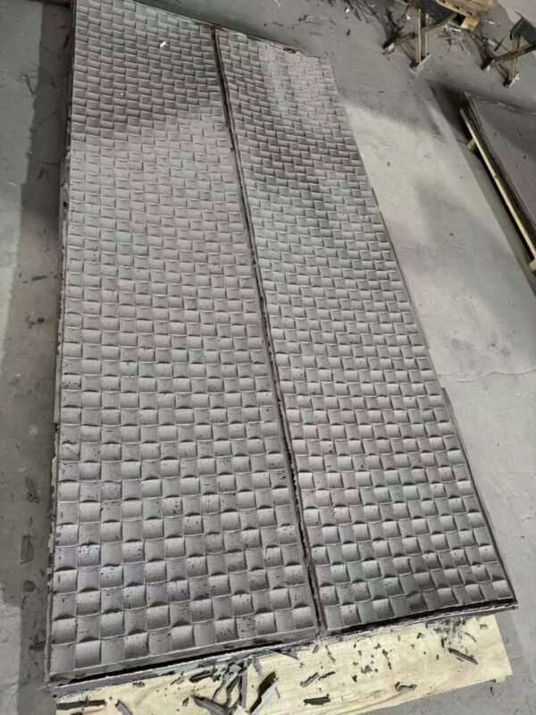 Flexible 3D Woven Grid Soft Ceramic Wall Panels – Tactical Checkerboard Cladding