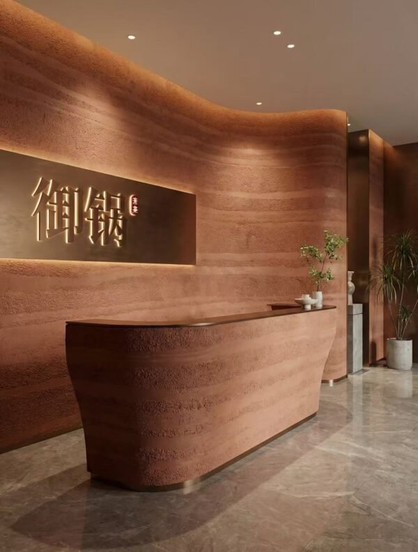 Flexible Rammed Earth Terracotta Soft Ceramic Wall Panels – Wabi-Sabi Clay Texture Cladding
