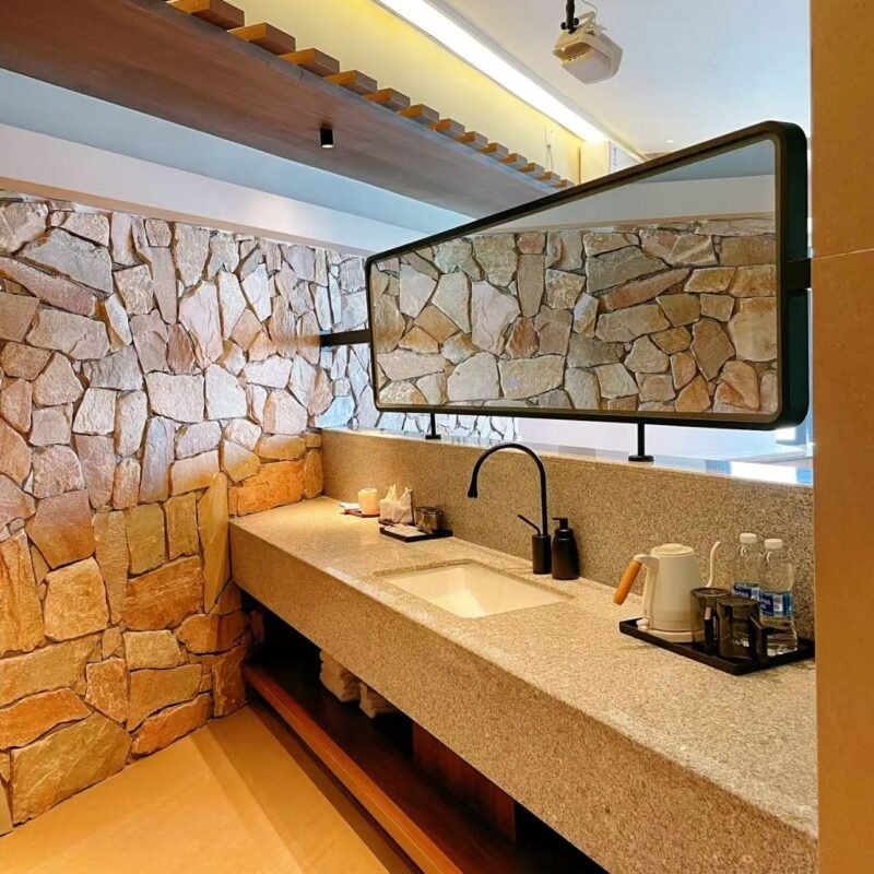 Flexible Irregular Fieldstone Soft Ceramic Wall Panels – Rustic Stacked Stone Cladding