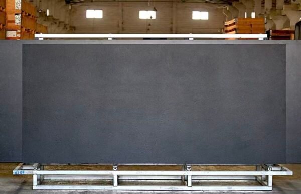 Flexible Dark Grey Slate Texture Soft Ceramic Panels – Matte Black Stone Cladding