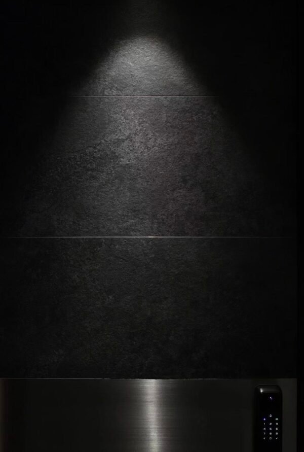 Flexible Dark Grey Slate Texture Soft Ceramic Panels – Matte Black Stone Cladding