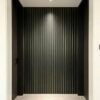 Black & Gold Linear PVC Wall Panels – Modern Fluted Feature Wall Cladding