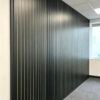 Black & Gold Linear PVC Wall Panels – Modern Fluted Feature Wall Cladding