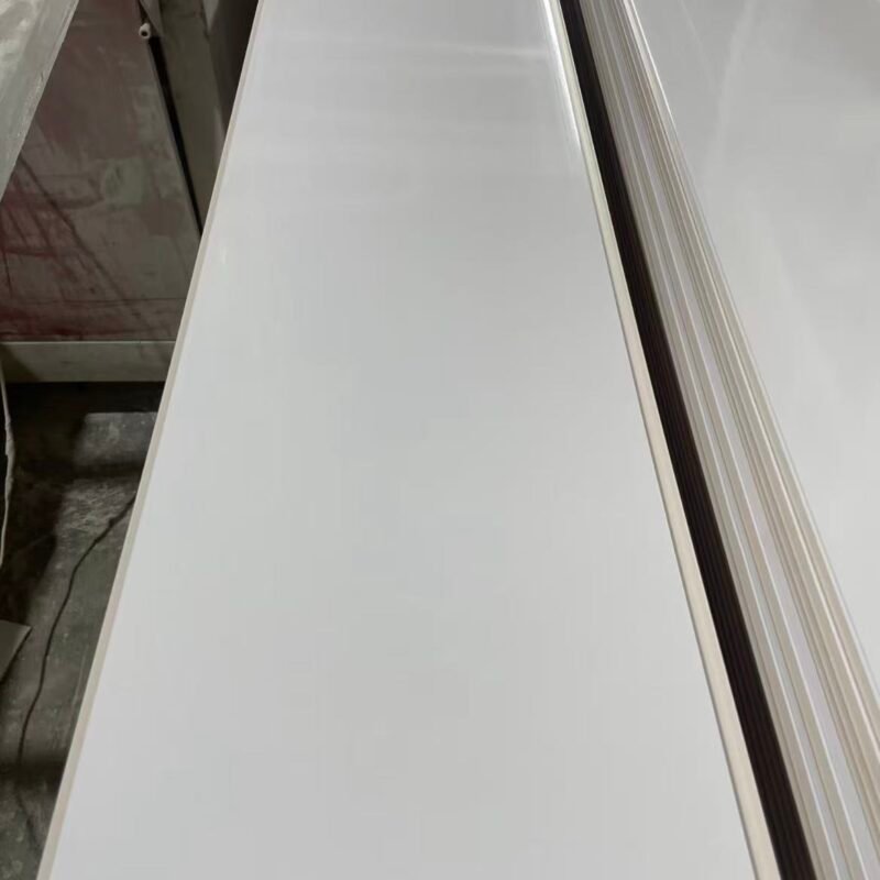 Glossy White PVC Wall & Ceiling Panels – Waterproof Interlocking Cladding
