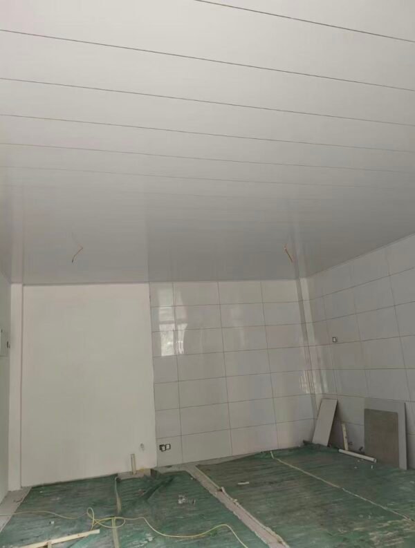 Glossy White PVC Wall & Ceiling Panels – Waterproof Interlocking Cladding