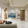 Gold-Vein Marble-Effect WPC/SPC Wall Panels – Luxury Glossy TV Background Cladding