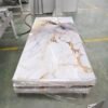 Gold-Vein Marble-Effect WPC/SPC Wall Panels – Luxury Glossy TV Background Cladding