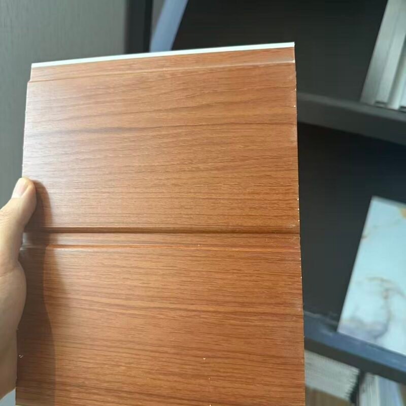 10b9274588c05070aab3f44fbdbe6b69 Double Horizontal Groove Wood Grain PVC Decorative Panel (Ceiling & Wall Dual-Purpose)