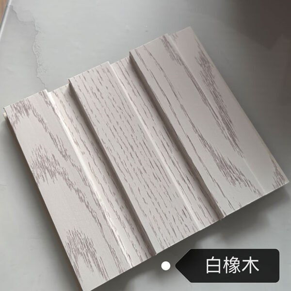 White Oak Texture Indoor WPC Grooved Wall Grille | Shandong Ding'en Wood Products Co.,Ltd, Size:195×12mm, Custom Cut Length:2.44m/2.8m/2.9m Available