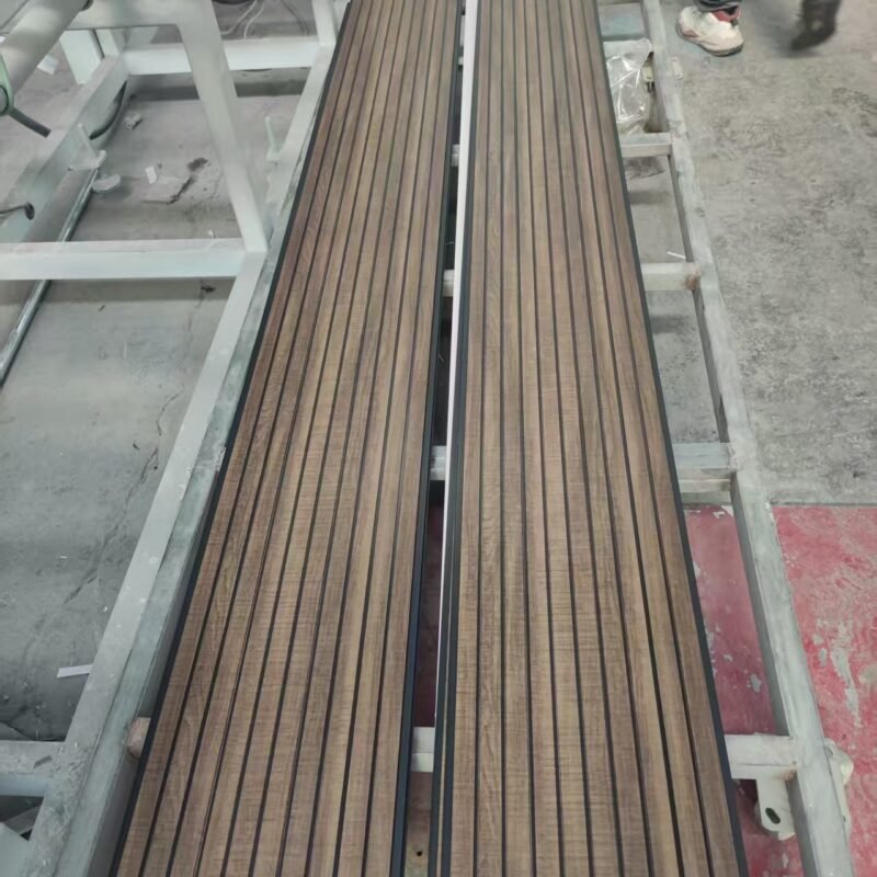 4ca33f1810024d2e9eb9d9544eb3243a Model 519905-10 Multi Thin Groove Black Strip Wood Grain PVC Ceiling Panel & Wall Panel