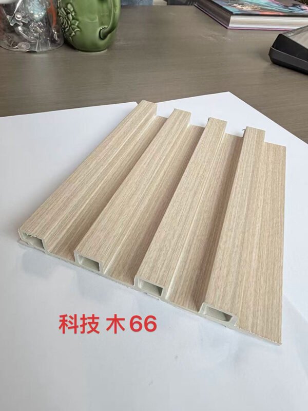 150×17mm WPC Fluted Wall Grille | Tech Wood Grooved Decorative Wall Panel for Interior Decoration