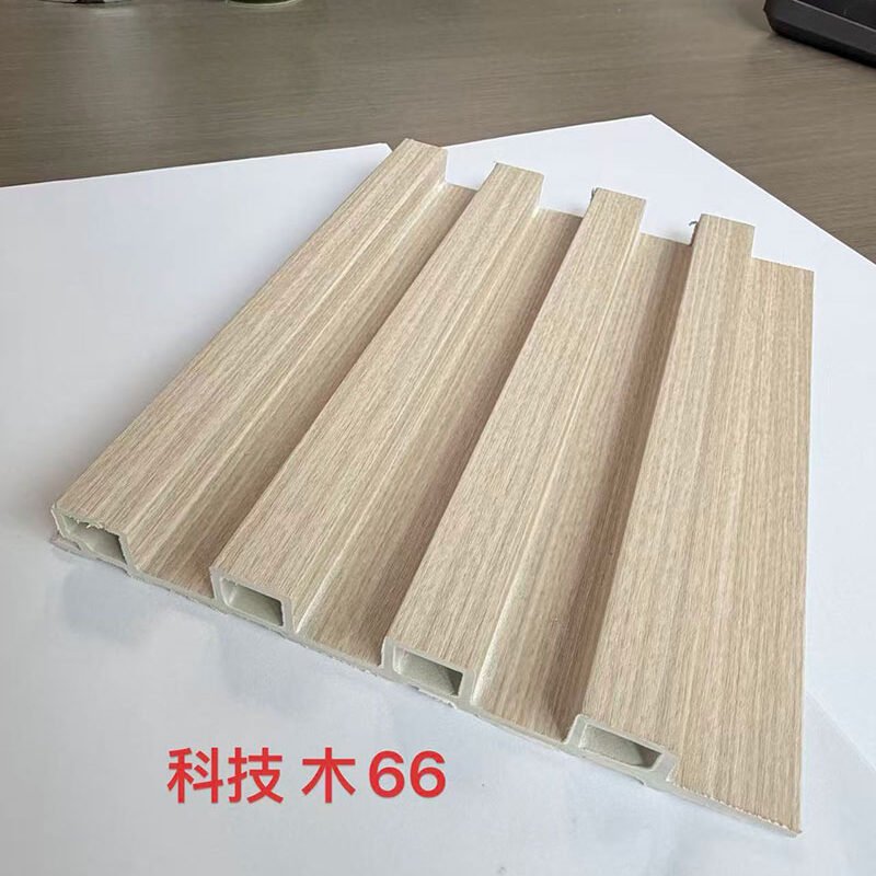 150×17mm WPC Fluted Wall Grille | Tech Wood Grooved Decorative Wall Panel for Interior Decoration