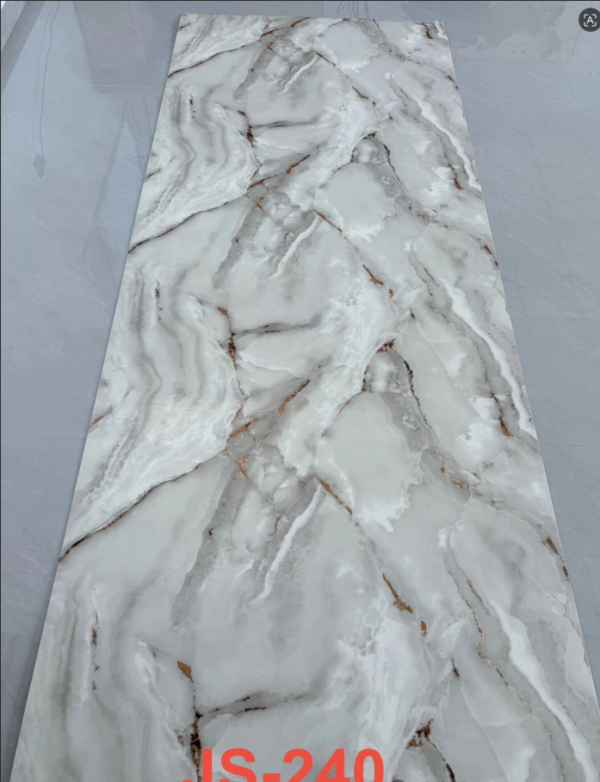 JS-240 White/Gray/Gold Pattern PVC Marble Wall Sticker | Shandong Ding'en Wood Products Co., Ltd. Available sizes: 30×60/60×60/60×300/120×300 cm