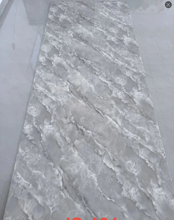 JS-131 Light Gray Twill Natural Cloud Pattern PVC Marble Wall Sticker | Shandong Ding'en Wood Products Co., Ltd. Available sizes: 30×60/60×60/60×300/120×300 cm
