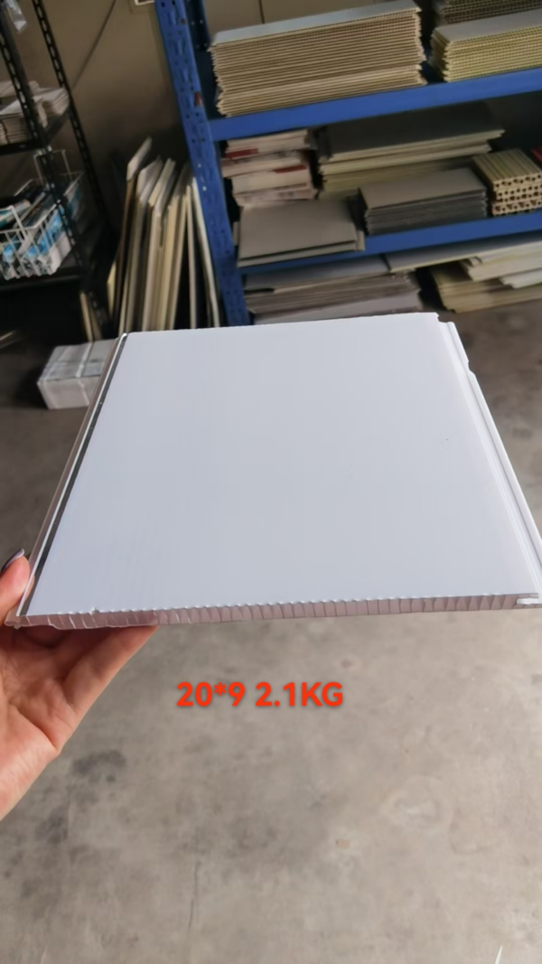 Hollow Interlock PVC Ceiling Panel 200×9mm 2.1kg/㎡